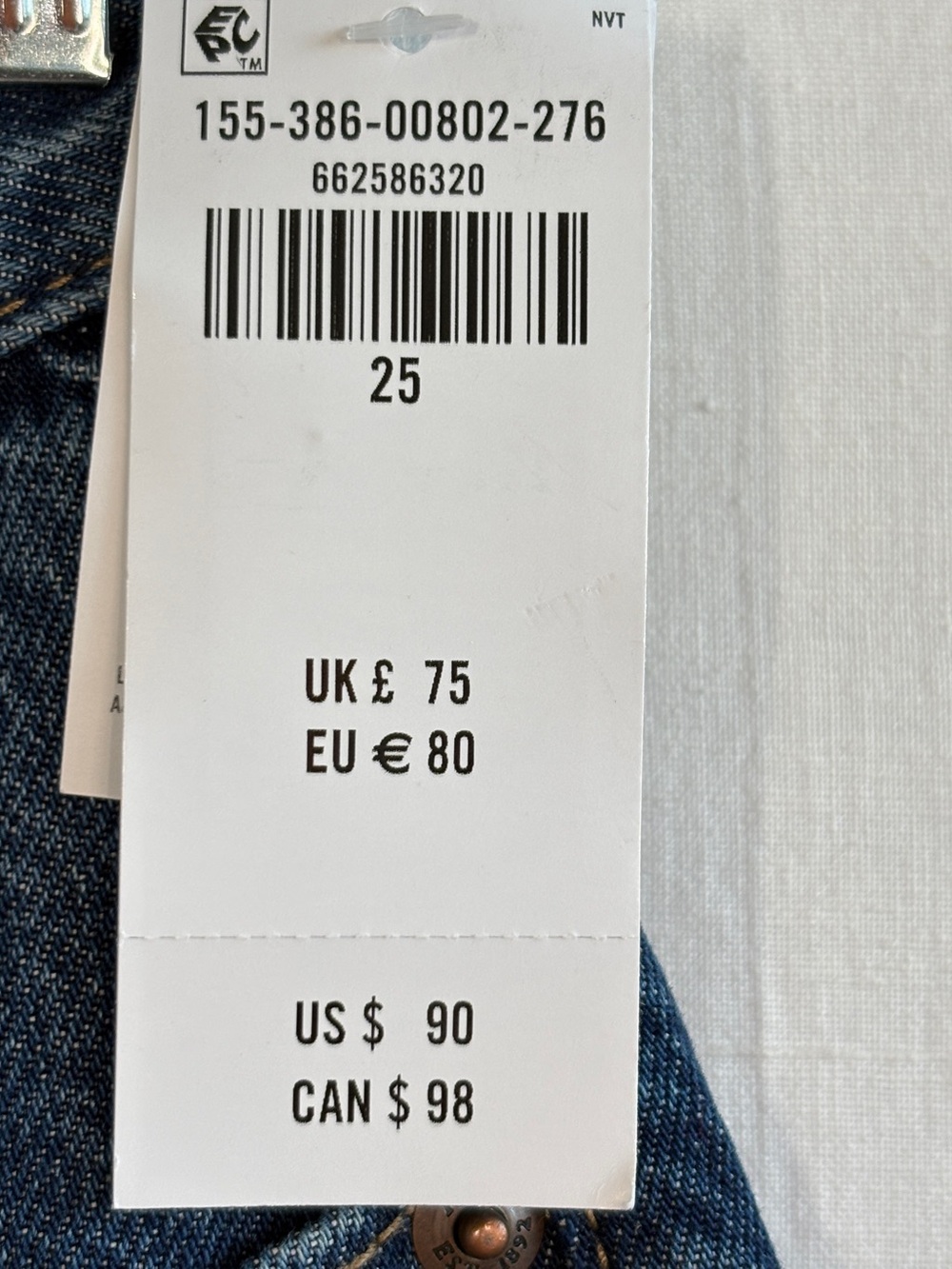 Abercrombie & Fitch Wide-Leg High Rise Jeans in Dark Blue - Picture 8 of 16